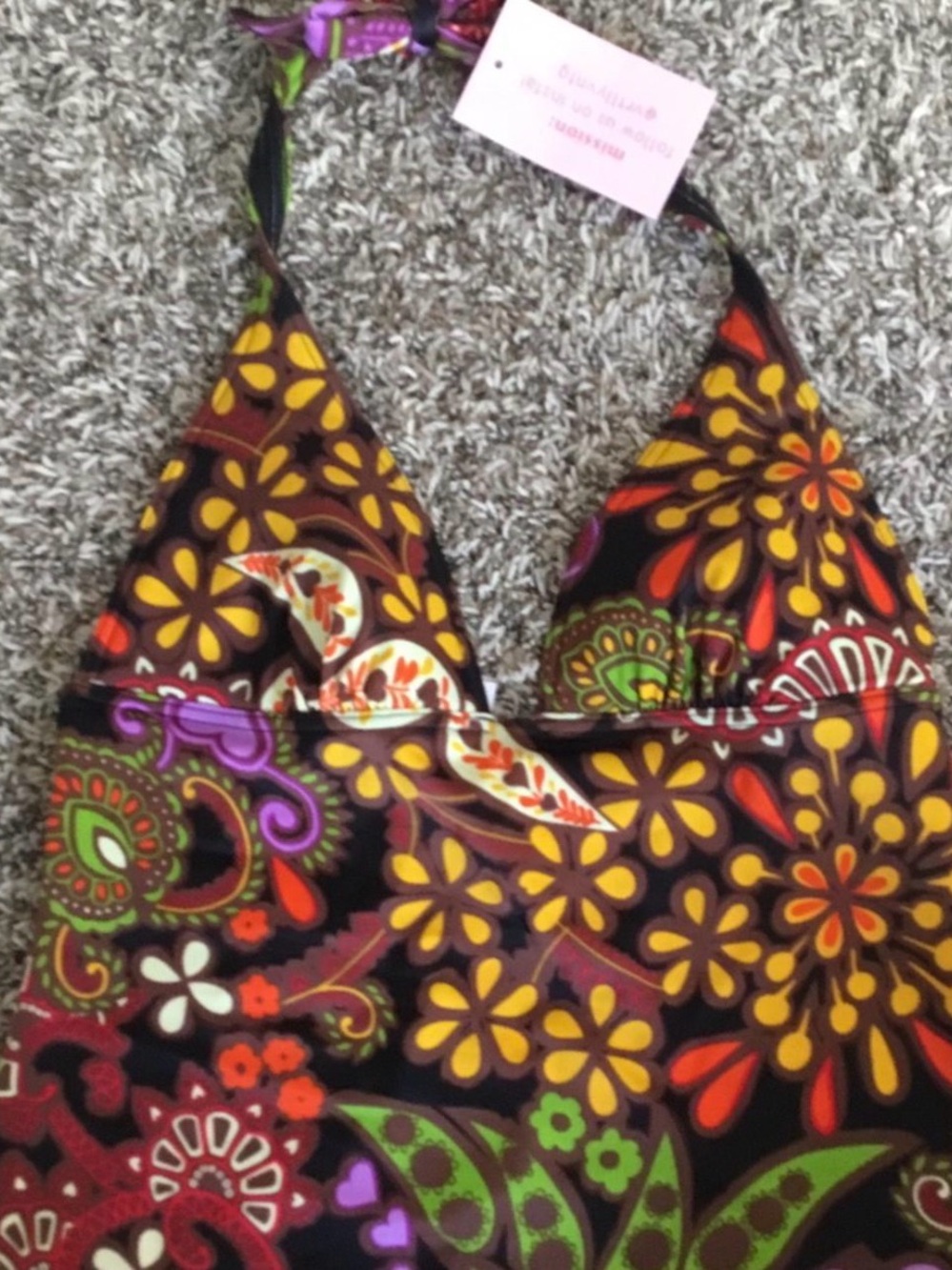 Vintage Floral Halter Top